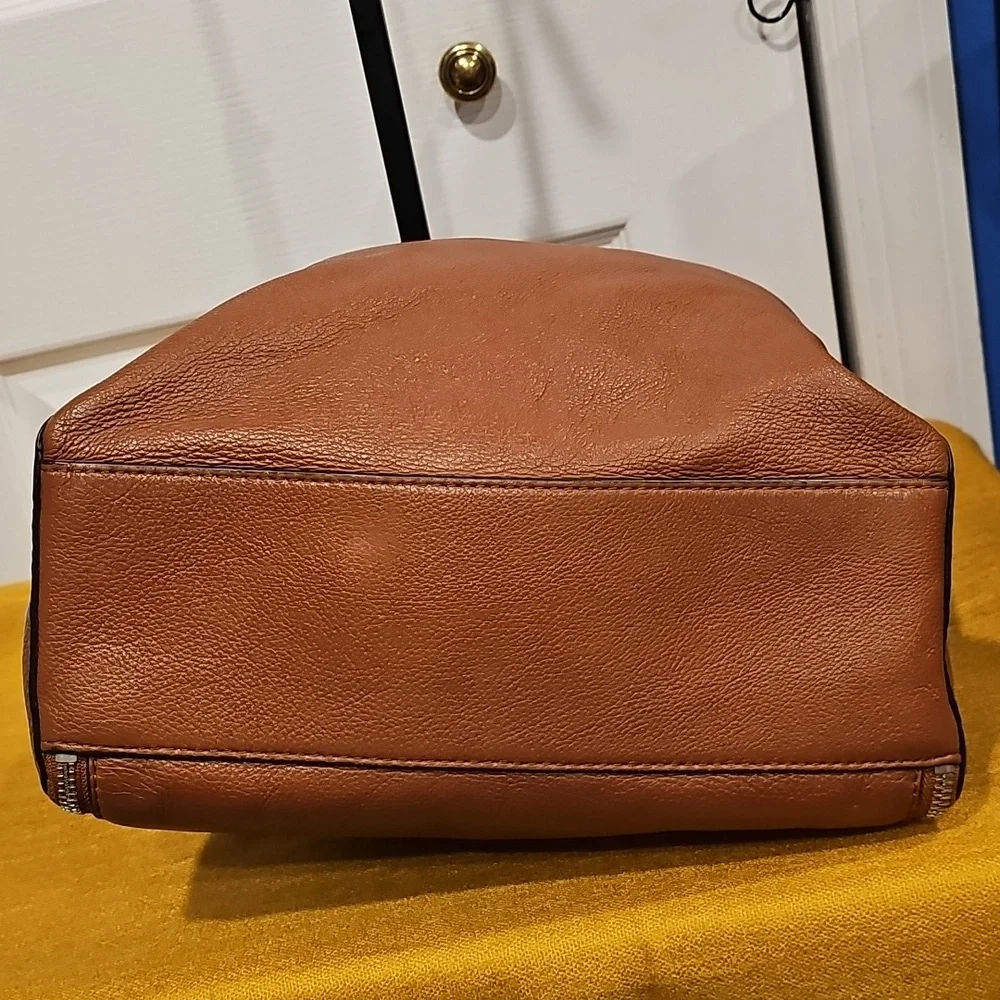 Michael Kors Sloane Leather Hobo Bag In Luggage Brown EUC